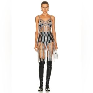 Area Crystal Cupchain Bow Dress xs/s